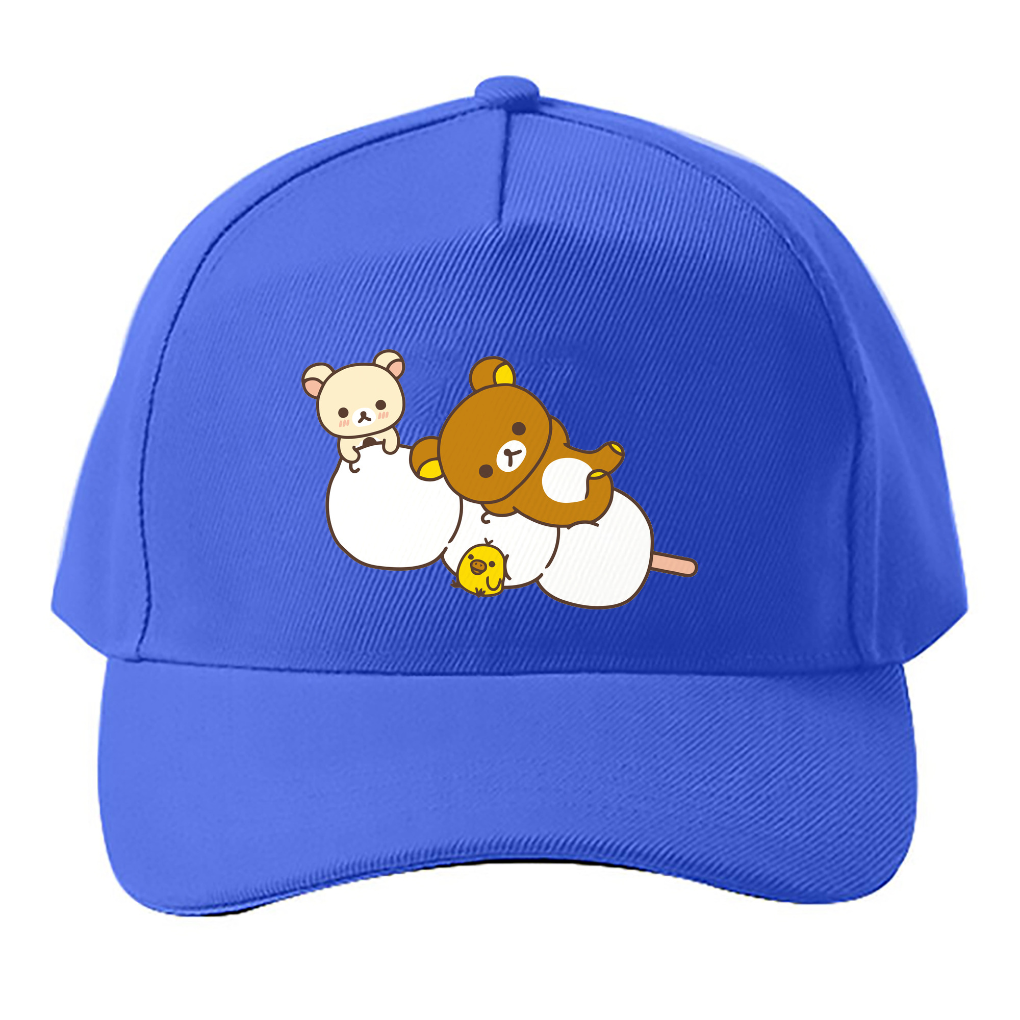 （画像用） リラックマ リラックマ キイロイトリ Rilakkuma Korilakkuma Kiiroitori ベースボールキャップ 綿100％ 男女兼用 帽子 スポーツ